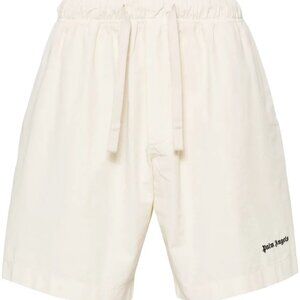 NEW With Tags - Palm Angels Classic Logo Bermuda Shorts Off White - IT 52/ US XL